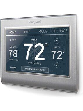 Smart Wi-Fi Color Thermostat, 7-Day Programmable, Touch Screen, Energy Efficient